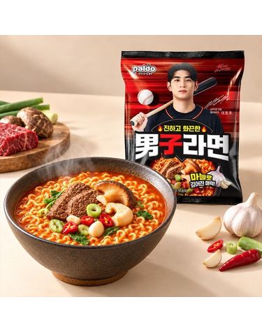 [보리보리]  남자라면 16개입 4개입 x 4개 / 봉지라면