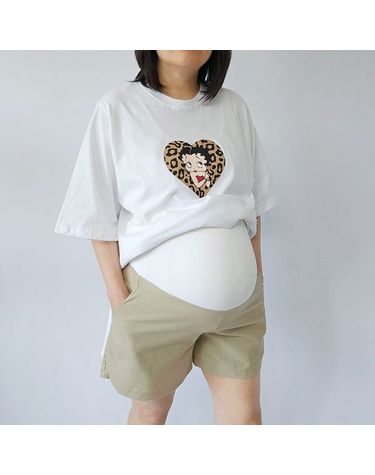 [보리보리] 임산부 마복대반바지 3부 린넨팬츠 여름 임부복