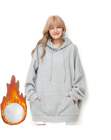 [보리보리] 임산부 기모 에브리데이 후드티 빅사이즈 겨울 임부복 상의