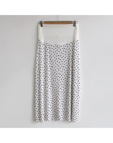 [보리보리] S/S 임부용 미니도트 롱스커트 빅사이즈 체형커버 임부복 치마