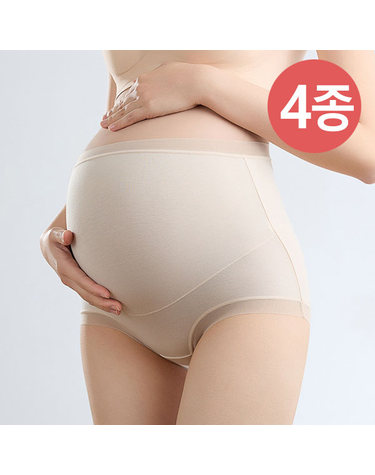 [보리보리] 임산부 모달팬티 4종세트 데일리 임부팬티 임부복속옷 4022