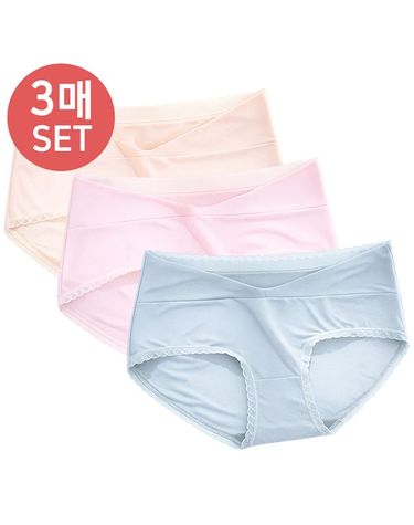 [보리보리] 임산부 쿨메쉬 골반팬티 3매세트 출산전후 여성 임부속옷 9127