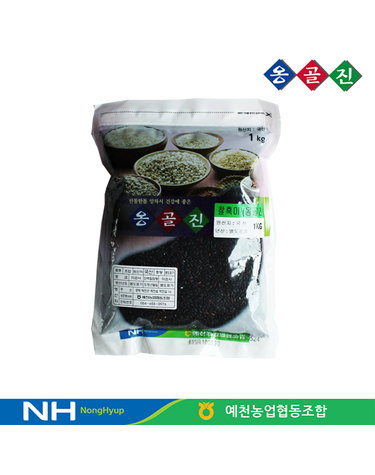 [보리보리] 예천농협 옹골진 국내산 햇 잡곡 찰흑미쌀 1kg