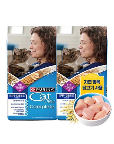 [보리보리] 퓨리나 캣차우 컴플리트 고양이 기능성 사료 2.86kg x 2개