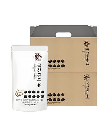 [보리보리] 건국우유 국산콩 두유 160ml 40포 20포 2박스 건국농장 진짜두유