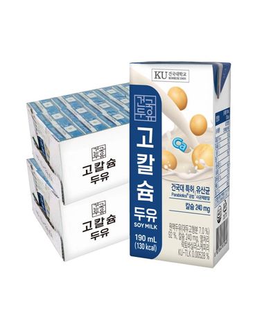 [보리보리] 고칼슘두유 190ml 48팩2박스