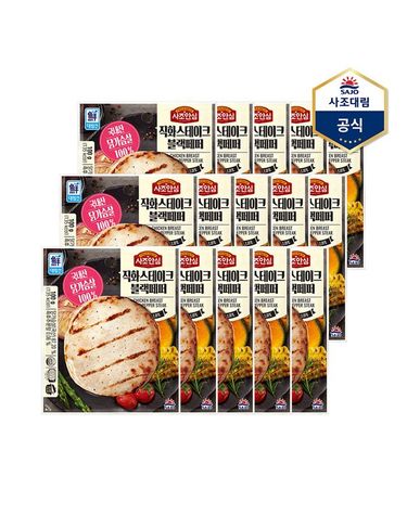 [보리보리] 사조 안심 닭가슴살 직화스테이크 블랙페퍼 100g X 15개
