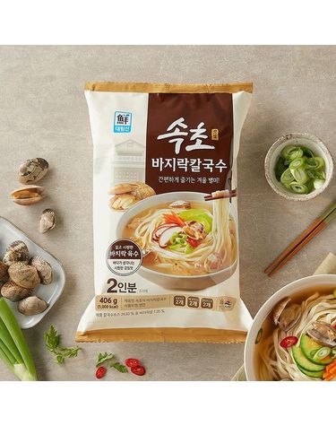 [보리보리] 대림선 속초식 바지락칼국수 2인 406g X 1개