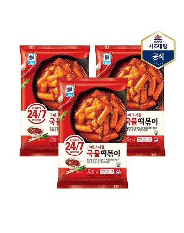 [보리보리] 대림생국물떡볶이 373g  X 3개