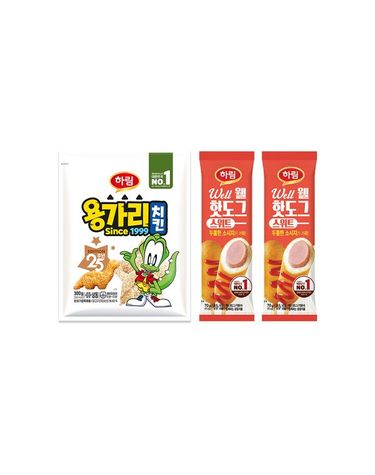 [보리보리]  용가리치킨300g 1봉+스위트웰핫도그70g 2봉