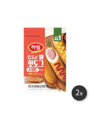 [보리보리]  웰핫도그스위트 210g 2봉