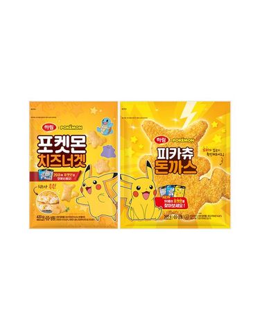 [보리보리]  포켓몬치즈너겟 420g 1봉+피카츄돈까스 500g 1봉