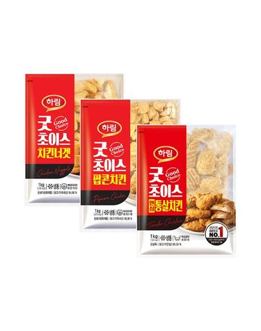 [보리보리]   굿초이스치킨너겟 1kg+굿초이스팝콘치킨 1kg+굿초이스안심통살치킨 1kg