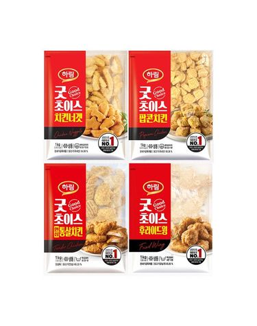 [보리보리]  굿초이스4종치킨너겟/팝콘치킨/안심통살/후라이드윙