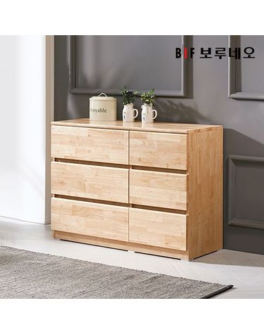[보리보리] 앳홈 테드 속깊은 러버 원목 1000 와이드 광폭서랍장