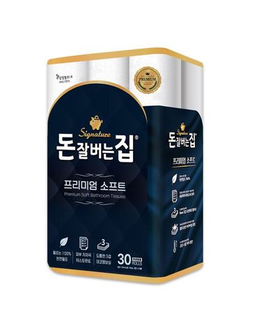 [보리보리] 돈잘버는집 프리미엄 소프트 3겹 25m 화장지 30롤/천연펄프