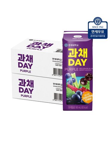 [보리보리]  과채데이 퍼플 190ml 48팩