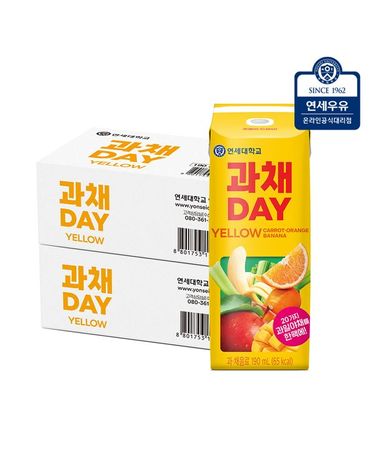 [보리보리]  과채데이 엘로우 190ml 48팩