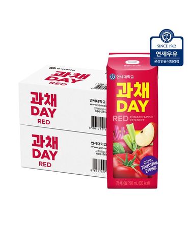[보리보리]  과채데이 레드 190ml 48팩