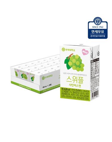 [보리보리]  스위플 샤인머스켓 140ml 24팩+검은콩 참깨 190ml 8팩