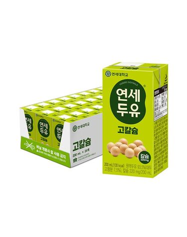 [보리보리]  고칼슘 두유 200ml 24팩+검은콩 참깨 190ml 8팩