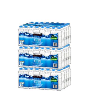 [보리보리]  시그니처 먹는샘물 무라벨 생수 500ml X 120병 코스트코 생수