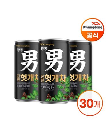 [보리보리]  헛개차 180ml X 30캔