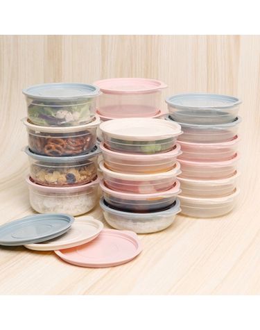 [보리보리] 심플쿡 냉동밥 원형 전자렌지용기400ml 32개