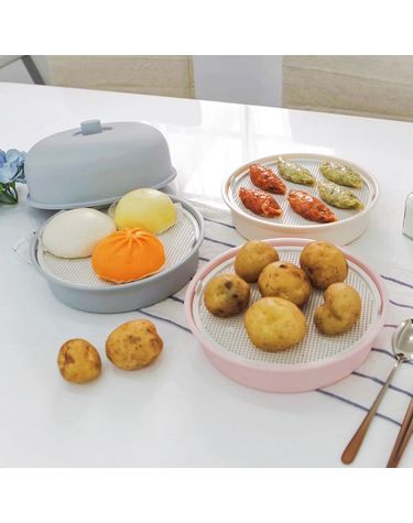 [보리보리] 마카롱 전자레인지 호빵 만두 계란찜기 1+1