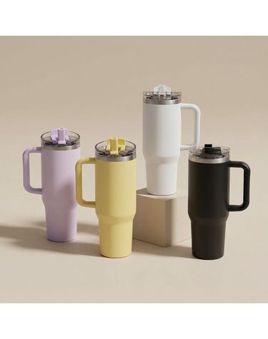 [보리보리] 대용량 손잡이 보온보냉 스텐텀블러 1200ml1+1