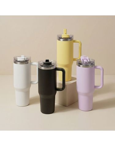 [보리보리] 대용량 손잡이 보온보냉 스텐텀블러 1200ml