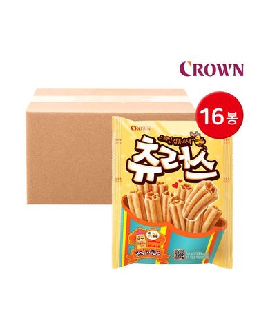 [보리보리] 크라운 스페인 정통스낵 츄러스 84g 16봉