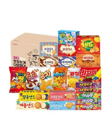 [보리보리] 크라운 과자파티 27입 뷔페세트 / 과자선물 간식세트
