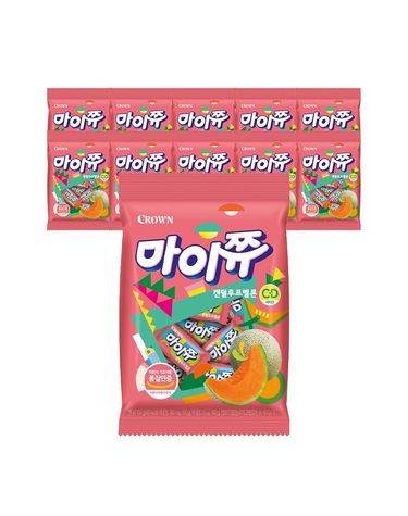 [보리보리] 크라운 마이쮸 캔털루프멜론 100g 10봉