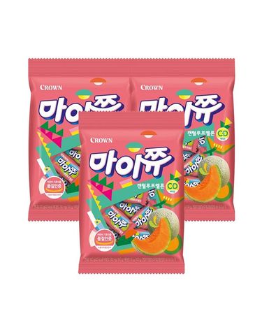 [보리보리] 크라운 마이쮸 캔털루프멜론 100g 3봉