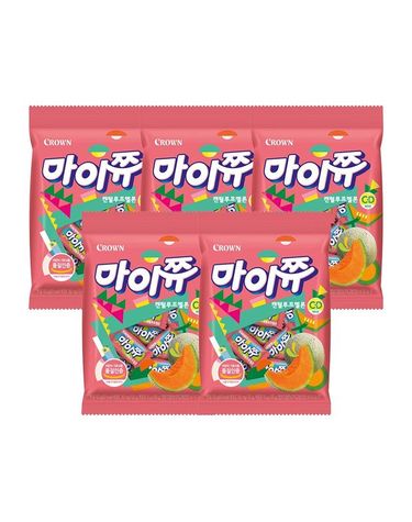 [보리보리] 크라운 마이쮸 캔털루프멜론 100g 5봉