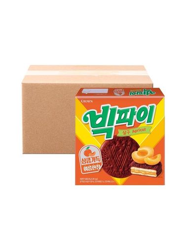[보리보리] 크라운 빅파이 살구 324g 12개