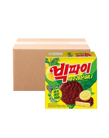 [보리보리] 크라운 빅파이 제주 레몬 허니 324g 12개
