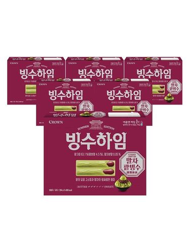 [보리보리] 크라운 빙수 하임 말차 팥빙수 284g 6개