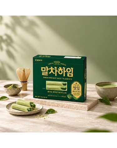 [보리보리] 크라운 말차하임 첫잎에디션 284g 6개