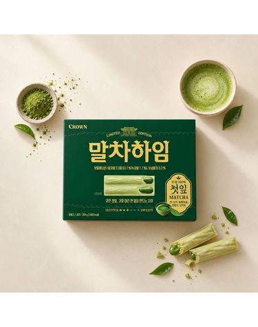 [보리보리] 크라운 말차하임 첫잎에디션 284g 12개
