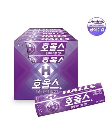 [보리보리] 호올스 스틱 블루베리향 캔디, 27.9g, 20개