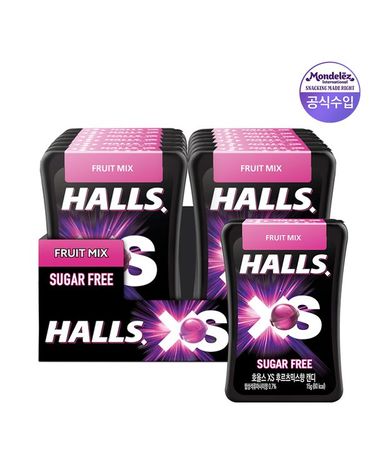[보리보리] 호올스 XS 후르츠 믹스향 캔디, 15g, 12개