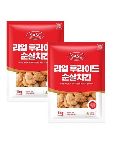 [보리보리]  리얼 후라이드 순살치킨 1kg 2봉