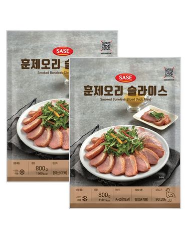 [보리보리]  훈제 오리 슬라이스 800g 2봉