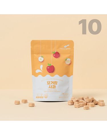 [보리보리]  동결건조 요거트큐브 요거랑 사과 10개 세트