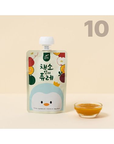 [보리보리]  국산 채소 퓨레/ 채소 인 더 퓨레 10개 세트