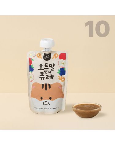 [보리보리]  국산 오트밀 퓨레/ 오트밀 인 더 퓨레 10개 세트