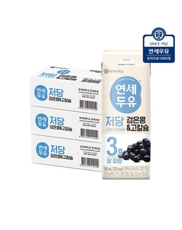 [보리보리] 연세두유 저당두유 검은콩고칼슘두유 72팩