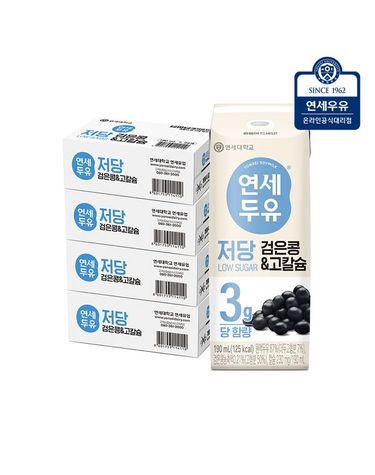 [보리보리] 연세두유 저당두유 검은콩고칼슘두유 96팩